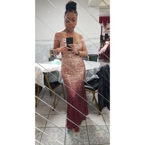 Sequin Fitted Mermaid Evening Dress